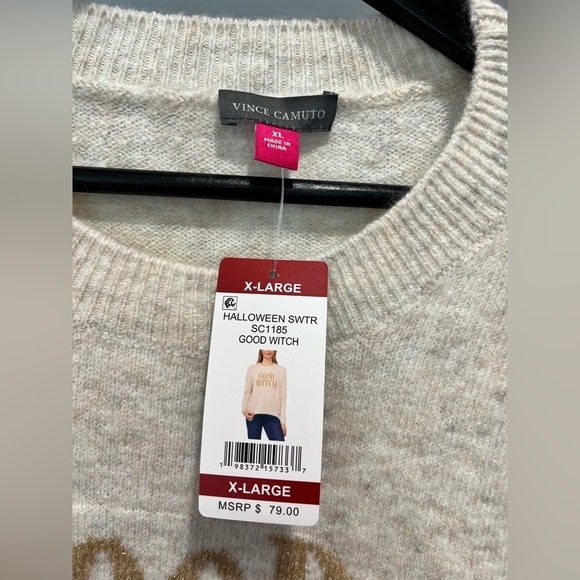 Vince Camuto “Good Witch” sweater NWT size XL - Picture 6 of 8